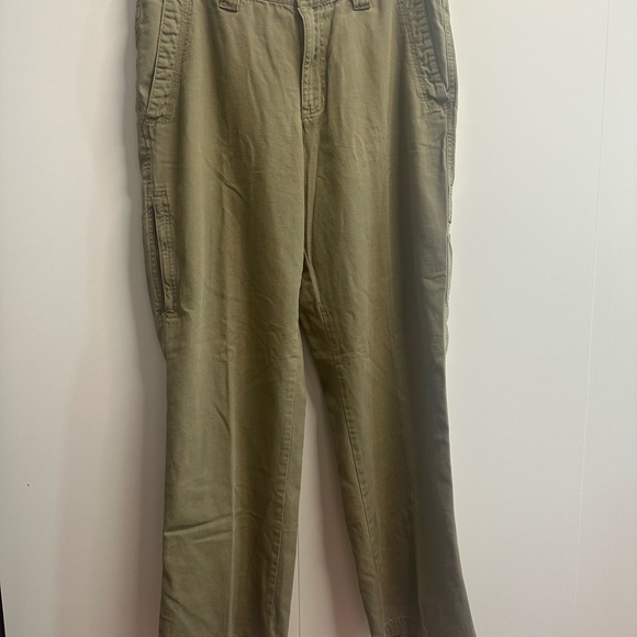 Men's Olive Cargo Pants - Picture 2 of 9